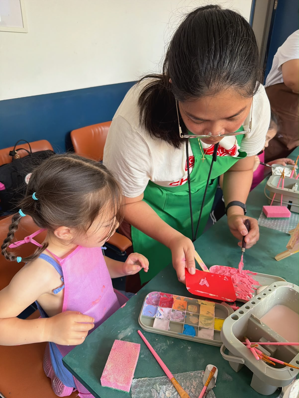 ESEA Mothers and Children Connect Through Art, Food, and Rest