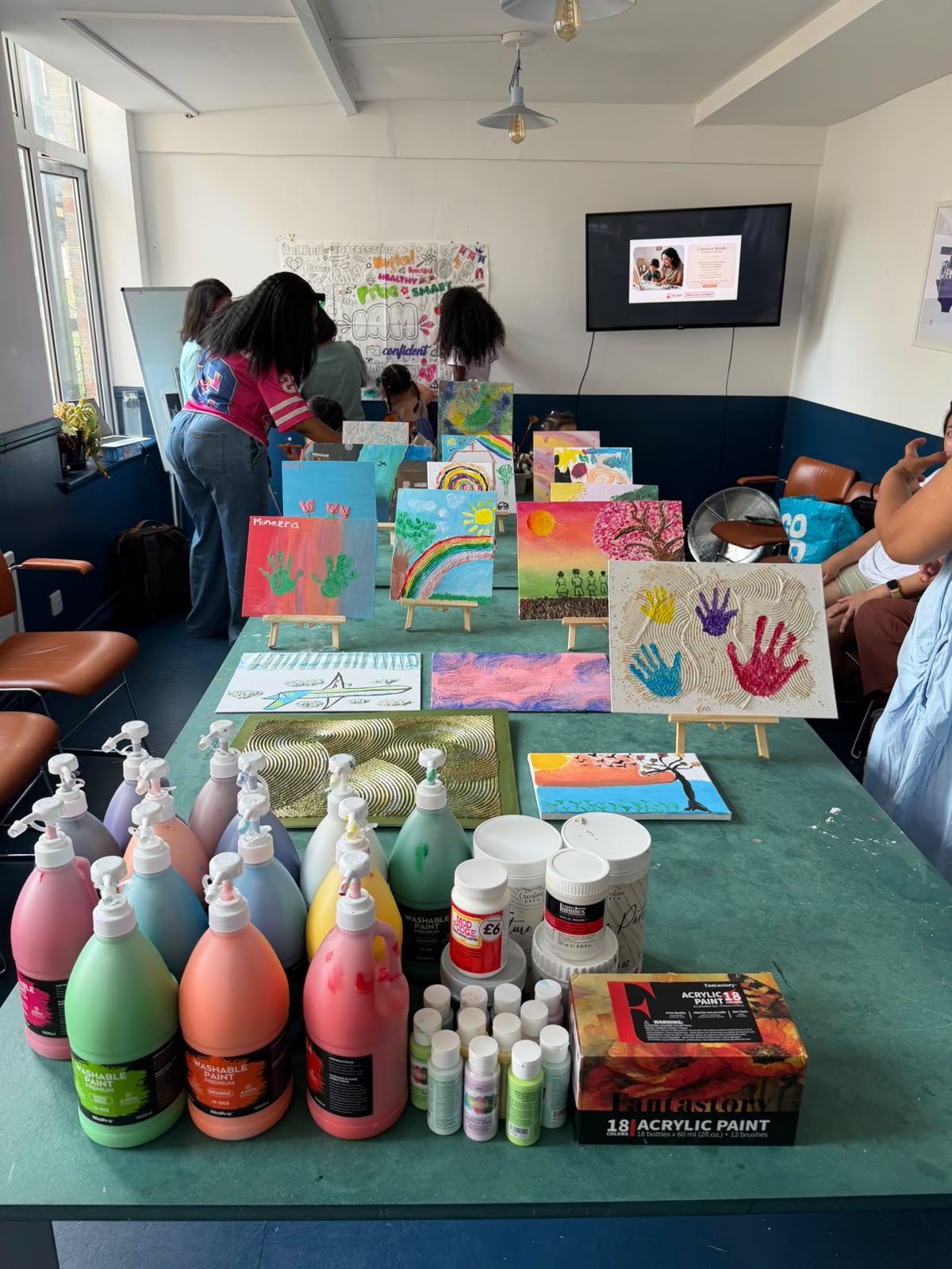 ESEA Mothers and Children Connect Through Art, Food, and Rest